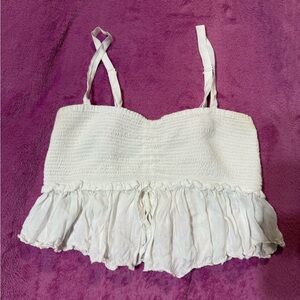 Wilfred Ivory Smocked Top #575